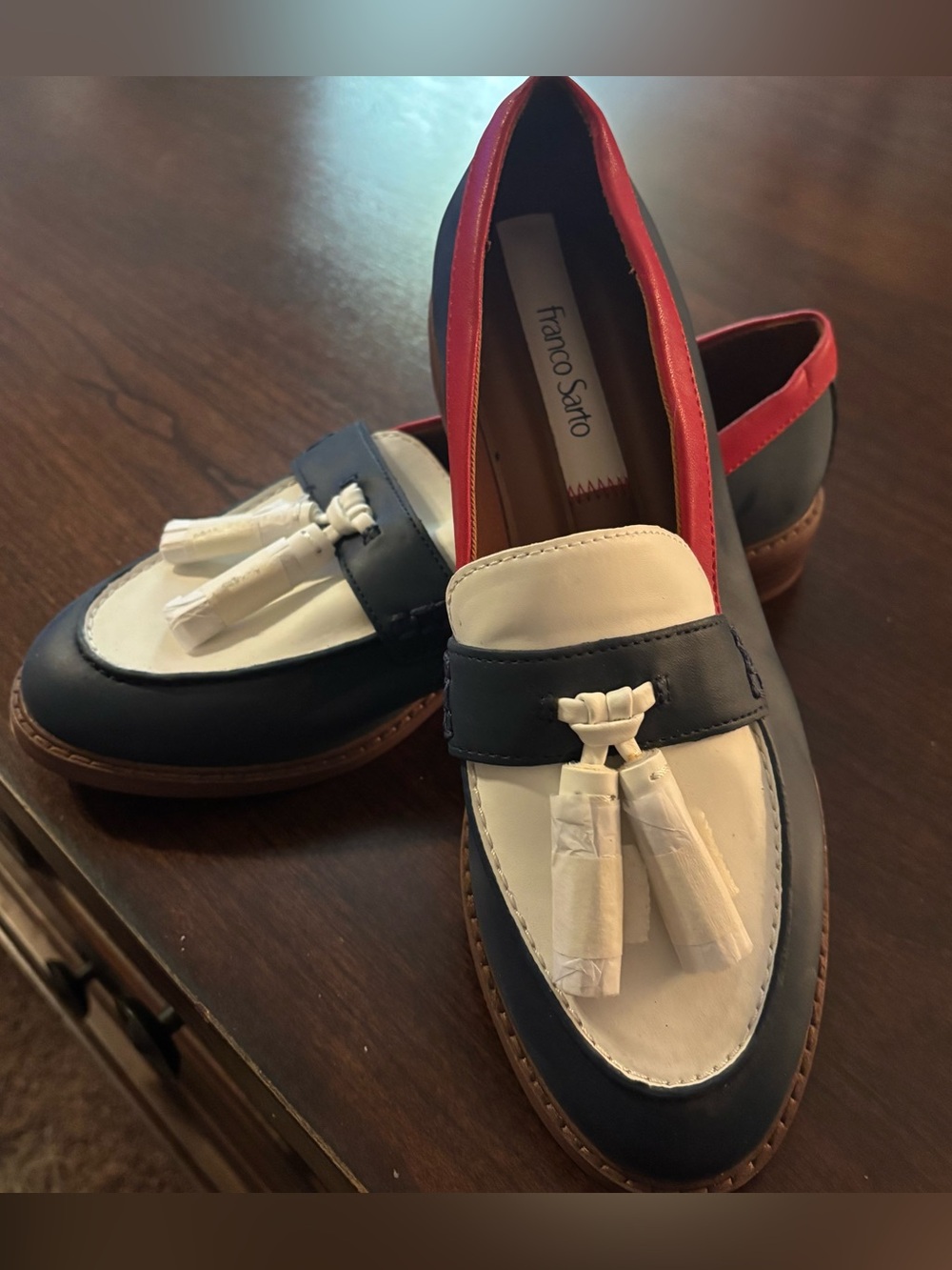 Franco Sarto Carolyn Low Tassel Loafer
Women's Size 7.5 W NWOT